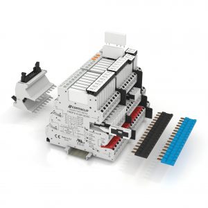 Neues platzsparendes Konzept für Relaiskoppler: Die IRC-Module sind nur 6,2 mm breit (Bild: Conta-Clip Verbindungstechnik GmbH)