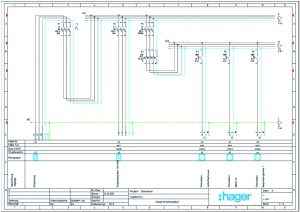  Die Erstellung des Stromlaufplans ist mit Hagercad sowohl in Tabellen- als auch in Zeichnungsansicht möglich. (Bild 4: Hager Vertriebsgesellschaft mbH & Co. KG)