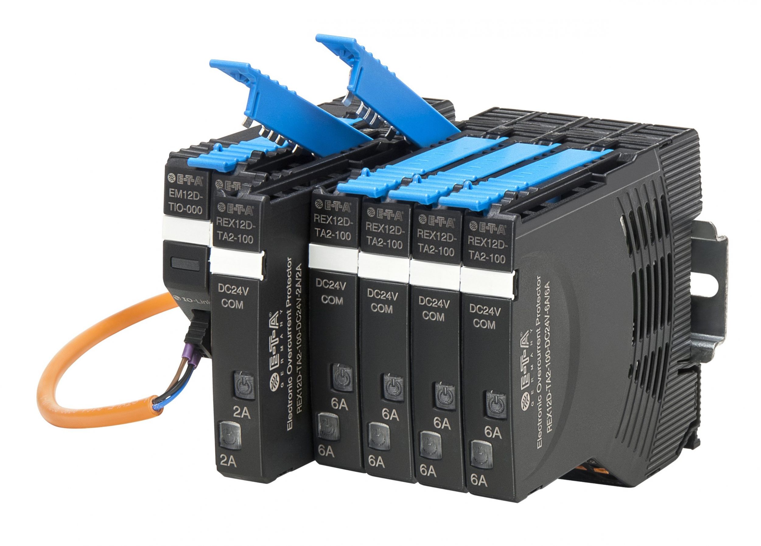  Das Stromverteilungs- und Absicherungssystem Rex12D mit dem EM12D-TIO (Bild: E-T-A Elektrotechnische Apparate GmbH)